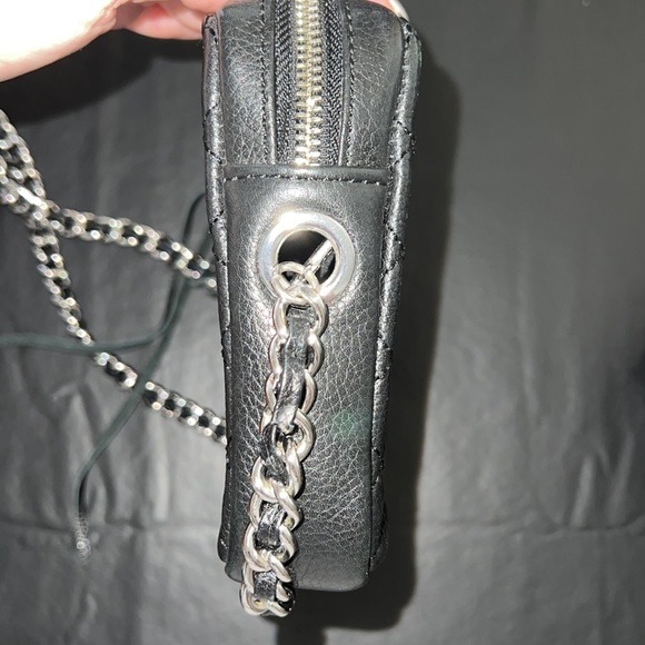 Rebecca Minkoff Black Leather Purse with Chain Strap - Picture 8 of 14